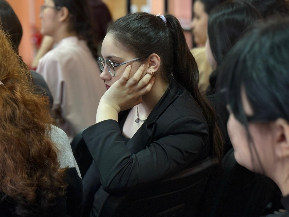 Телемост с будущими выпускниками.